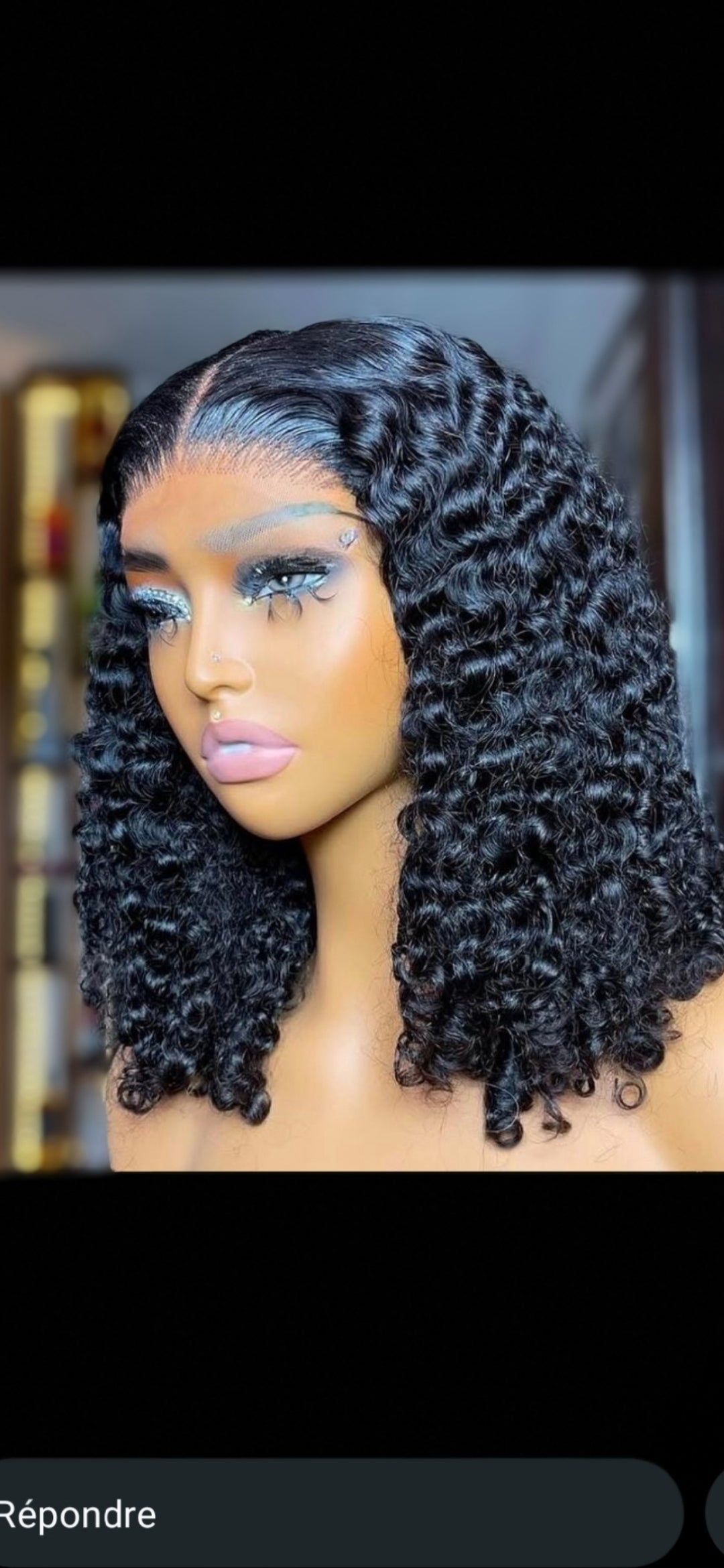 Burmese Curl 16 pouces Burgundy Closure 5×5
