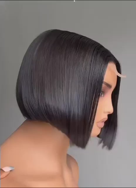 Unity 6 inch Bone Straight Vietnamese Hair Black Color 2×6 Closure