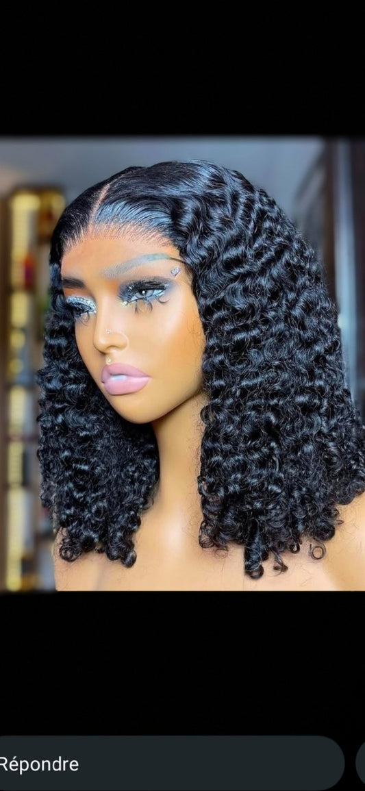 Burmese Curl 16 pouces Burgundy Closure 5×5